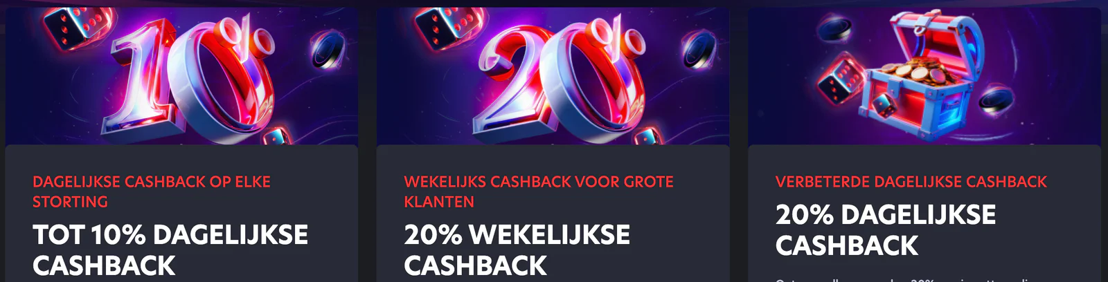Overzicht van actuele casino promoties en bonussen bij 1Red Casino